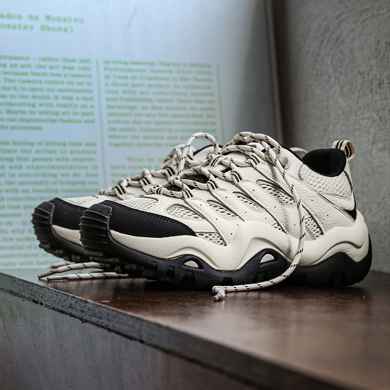 Crepe Mountaineering Outdoor Hiking Versatile Casual Shoes Trendy Shoes Sports Non-Slip Wear-Resistant Breathable New Style for Men and Women