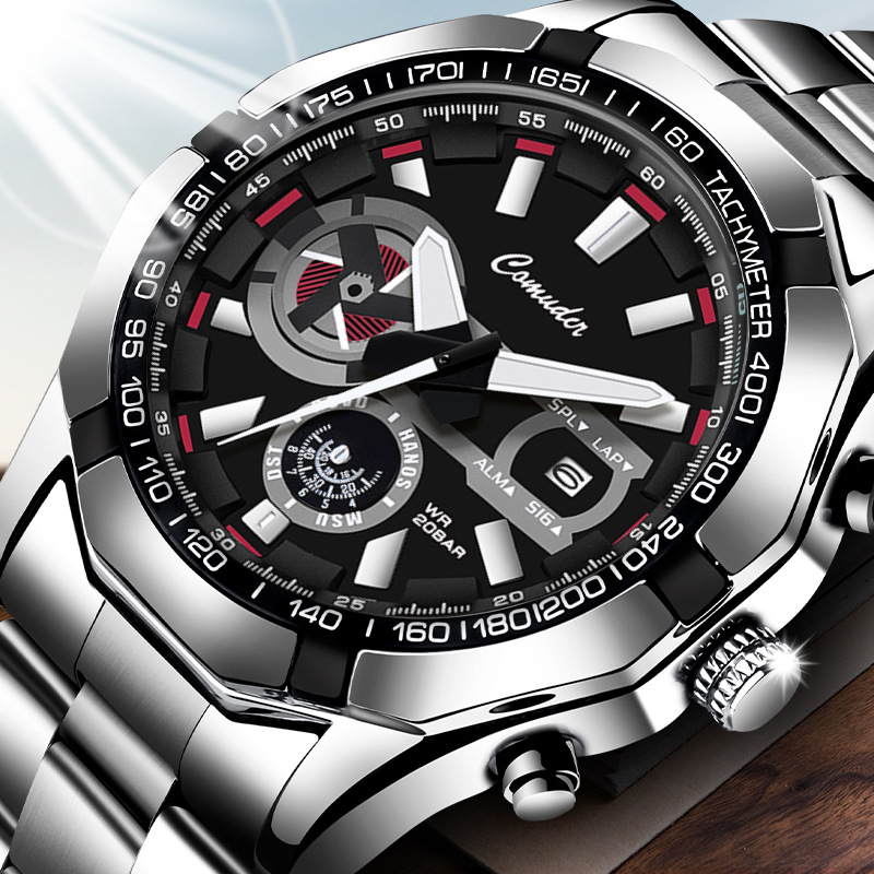 Men's Quartz Watch Waterproof Automatic Glow With Calendar_voghion.com