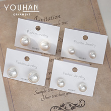 秋冬新款S925银针复古法式珍珠耳钉女高级感网红耳饰直播热卖耳坠