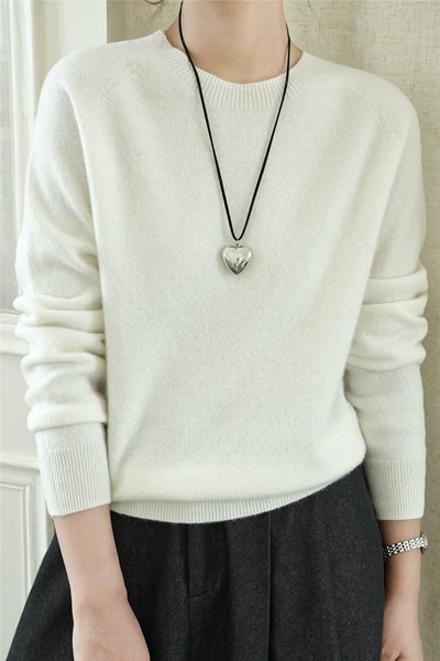 White (round neck)