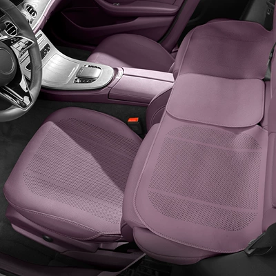 Cover, Four-Season Ventilation, Perforated and, Seat cushion, seat cover - misty-purple-3-piece-set-of-front-and-rear-seat-cushions