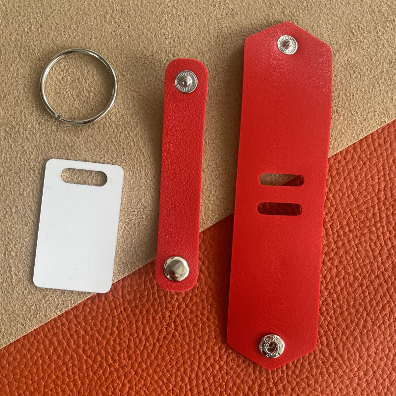 16g Weight Slip-on Clasp Closure Type Keychain Classification 1 Piece Quantity Daily Occasion Pu Leather, Aluminum sheet Material Solid Color Pattern Unisex Gender Simple Style Style Simple Style Solid Color Pu Leather Aluminum Sheet Unisex Slip-on Keychain 9