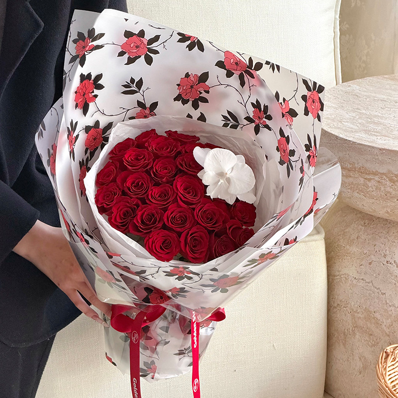 Huaxi Nosa Papel Camellia Papel de embalaje de flores diy regalo ramo de flores Papel de envoltura de flores Papel de niebla translúcido