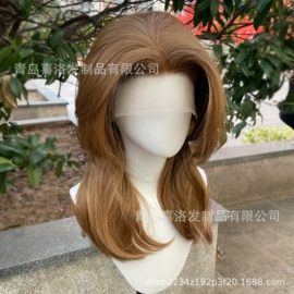 长直发假发;假发长卷发