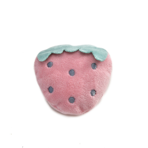 Fabric filled cotton fruit doll plush brooch keychain pendant handmade DIY hairpin material wholesale