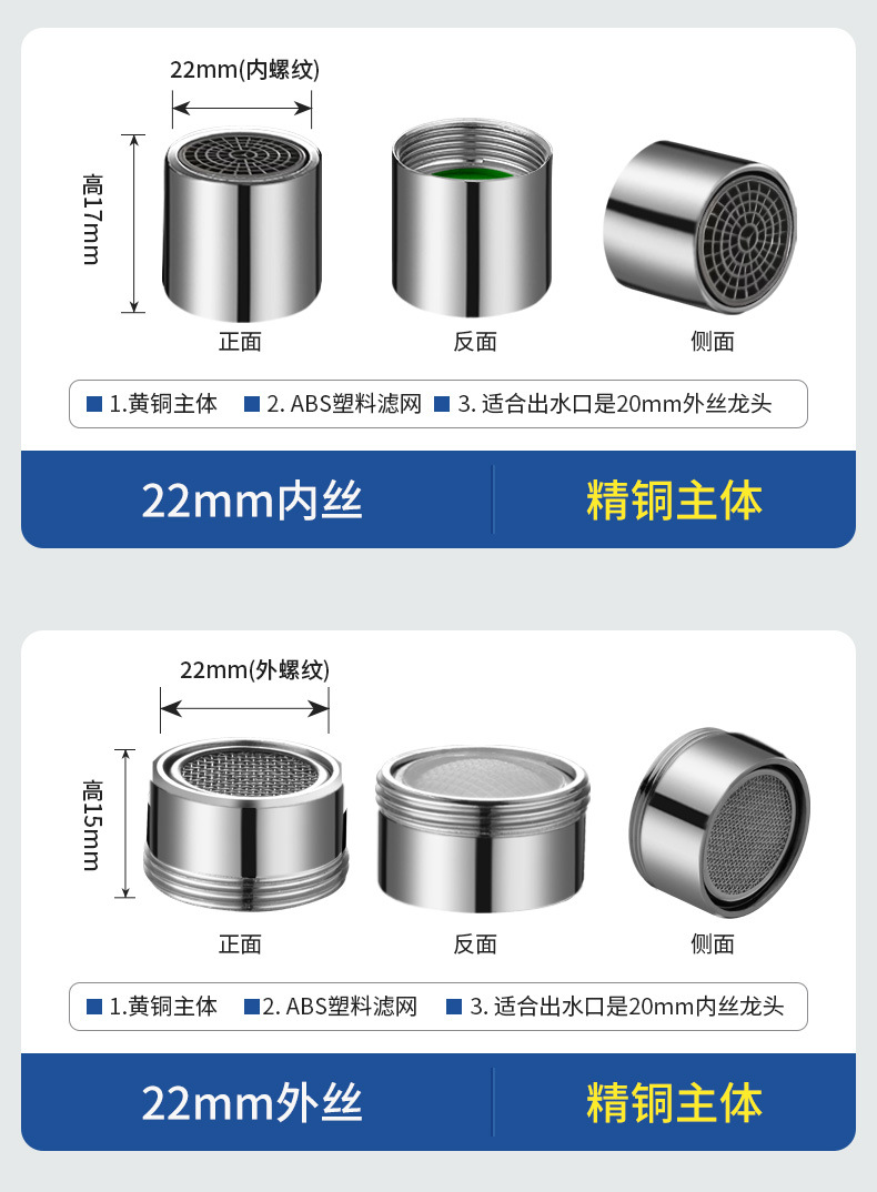 Starting point: Ri faucet accessories, faucet aerator, water outlet nozzle, mesh nozzle, faucet water outlet head, filter nozzle, filter core undefined