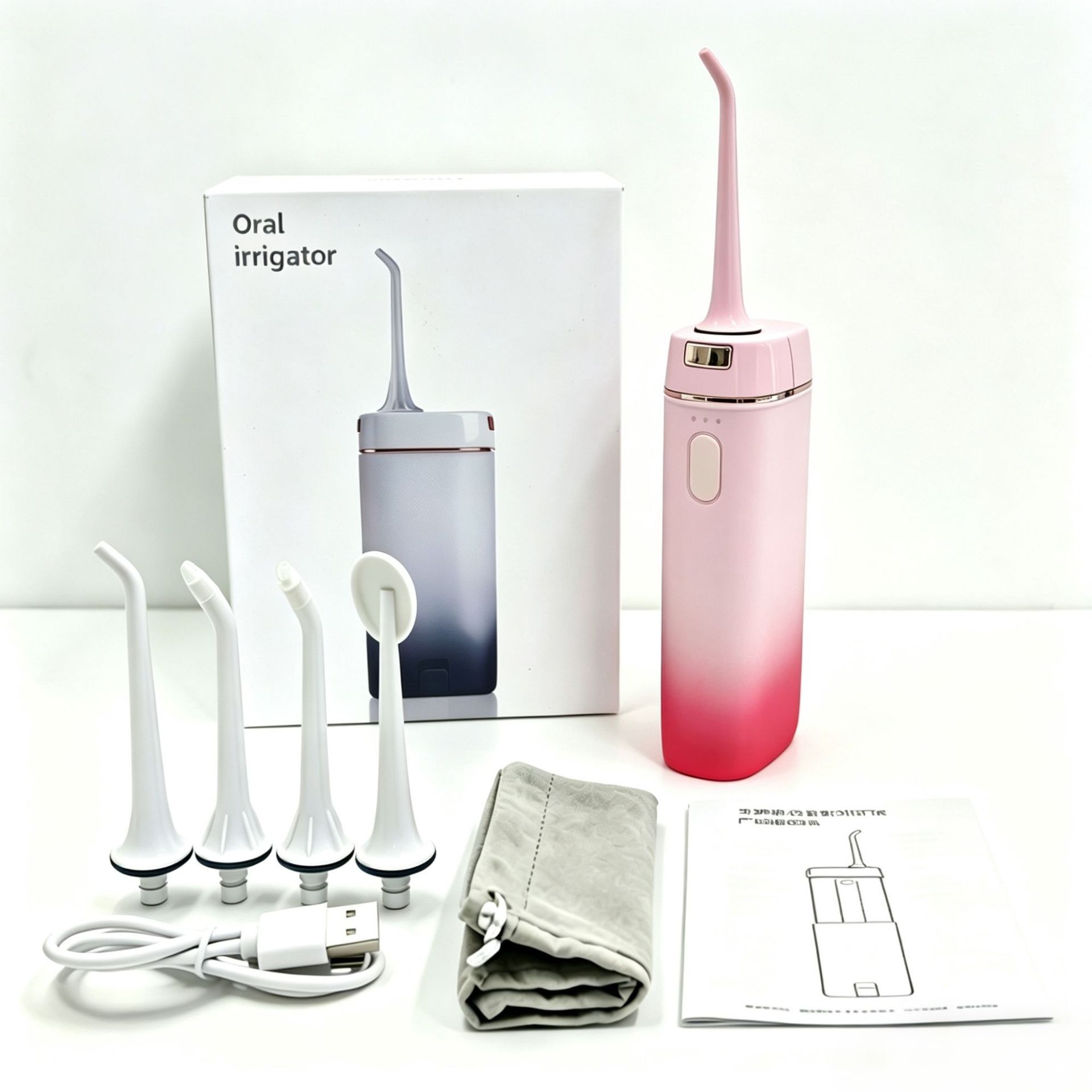 Hilo dental eléctrico, limpiador dental portátil, irrigador bucal doméstico, limpiador dental de alta potencia con flujo de agua pulsado, dispositivo de limpieza oral