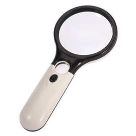 2.5倍45倍三个LED灯球拍式100M大口径光学镜阅读看书鉴定6903AB