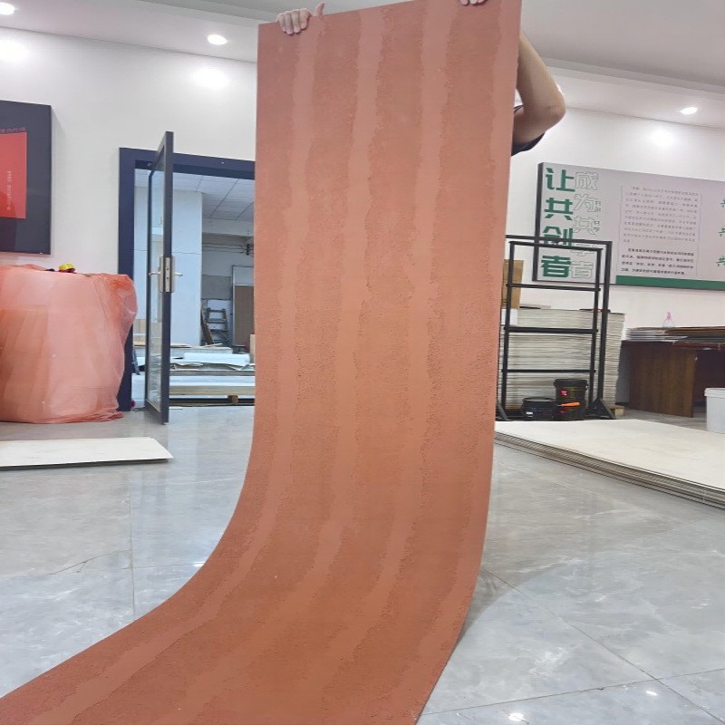 Tablero de vertido de cemento de piedra blanda Tablero de bauxita de piedra flexible ultrafino Tablero de revestimiento de hormigón de agua limpia Decoración de pared de fondo