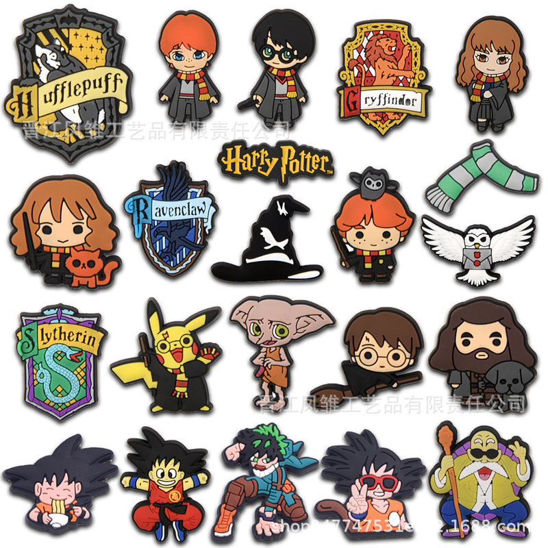 Harry Potter Croc Shoes Shoe Buckle Decorative Buckle Croc Croc Shoes DIY Accessories Wholesale Cross-Border Amazon Exclusive