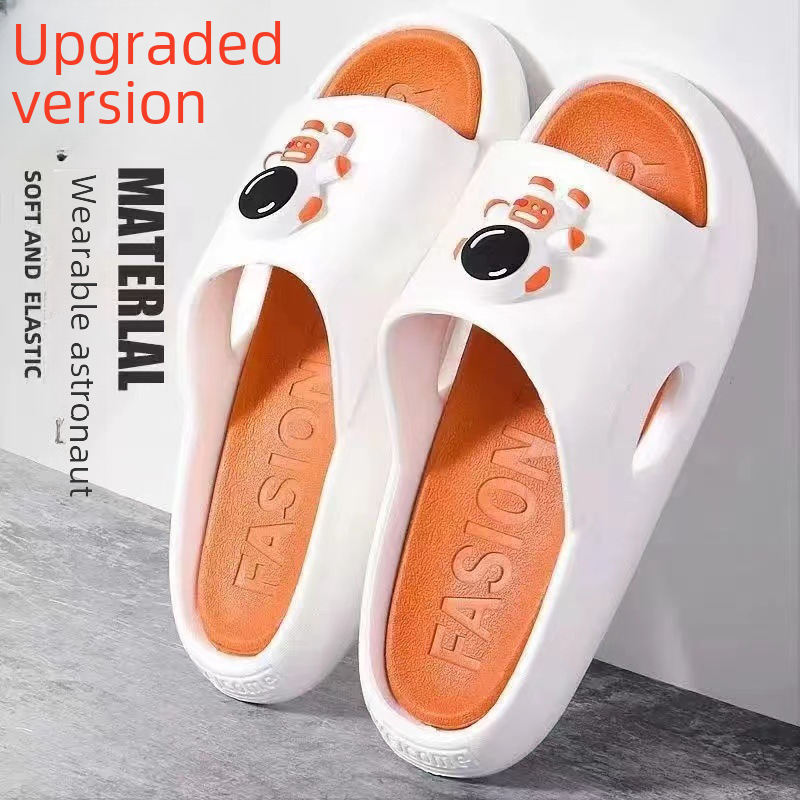 Stomp Slippers Men's Thick Bottom Korean Fashionable Summer Fashion All-match Casual Comfortable Non-slip Home New Men's Slippers