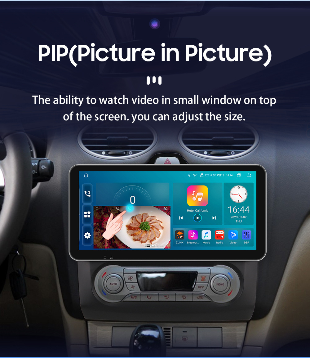 Suitable for 04-11 Ford Focus Android Large Screen Car Navigator with Wireless Carplay