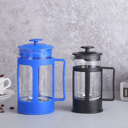 Французская пресс-кастрюля многофункциональная для холодного заваривания кофе и чая, пластиковый чайник с ручкой, кофейник