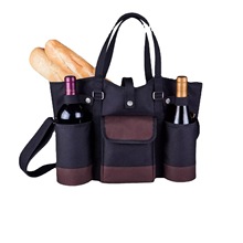 新款便攜紅酒包保鮮野餐包上班手提午餐便當包帶飯保溫袋飯盒袋子