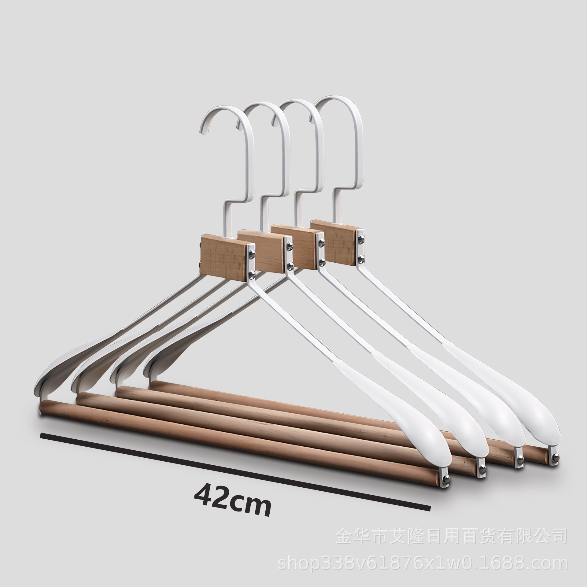 Nuevo estilo de madera de haya percha de hierro percha de metal de madera maciza percha de diseñador pantalones percha de ropa de armario multifuncional percha