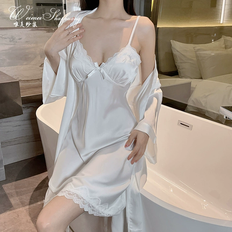唯美纱 Sexy пижама, тонкая летняя юбка, утягивающий эффект, стиль высокого качества, V-образный вырез, облегающий