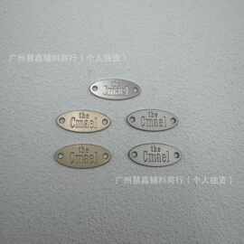 LOGO英文连体字母标 项链服装配饰鞋帽辅料 合金饰品箱包五金装饰