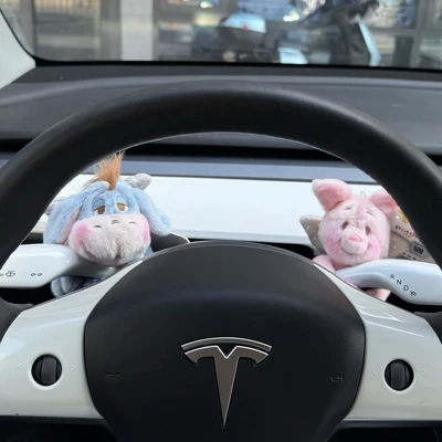 Dolls Car Shoulder Pads Seat – Seat belt shoulder pad - blue-pink-checkered-candy-eeyore-piglet-wai-gang-2