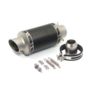 51mm universal modified exhaust tail section exhaust pipe modified for motorcycle MT09/R25/NINJA400 (Motorcycle exhaust pipe) - carbon-fiber