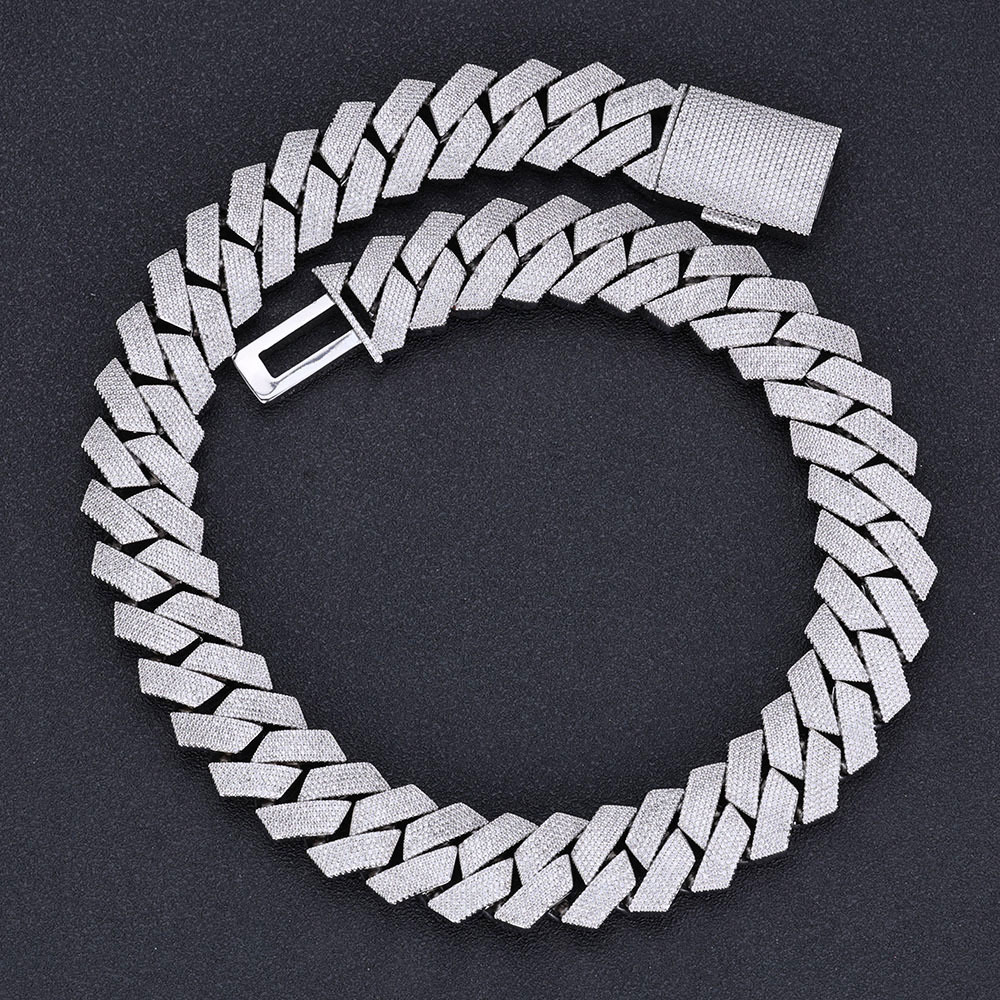 trend necklace hip-hop style with zircon