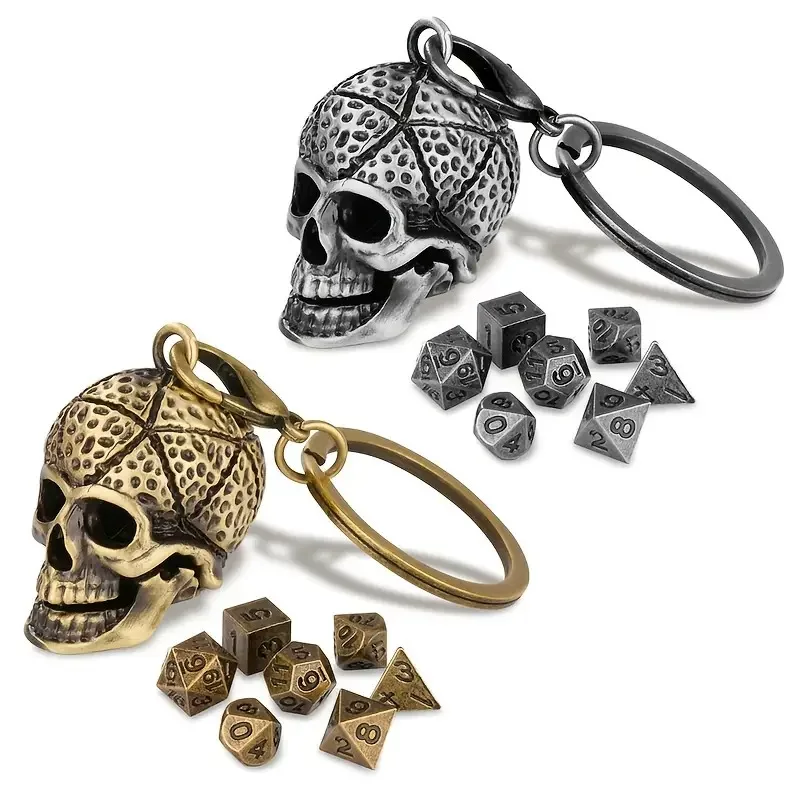 Metal dice, set, keychain, pendant