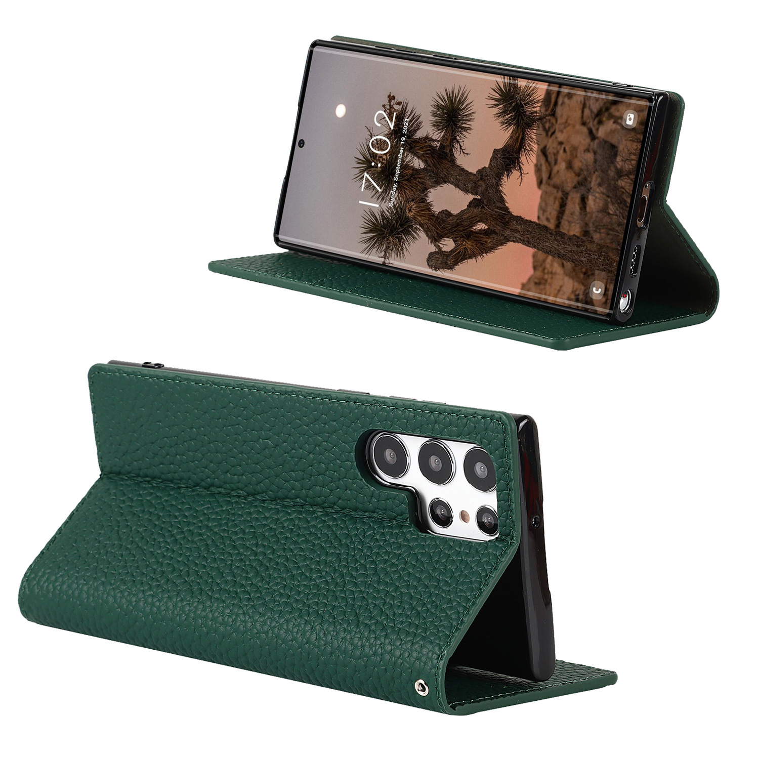 Genuine Leather Protective Case For Samsung Galaxy S24 And S25 Ultra_voghion.com