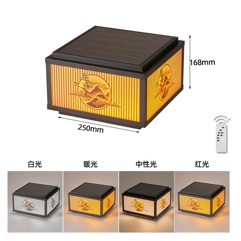 Luz solar al aire libre LED exterior impermeable patio villa pared pared puerta luz de puerta casa luz de poste