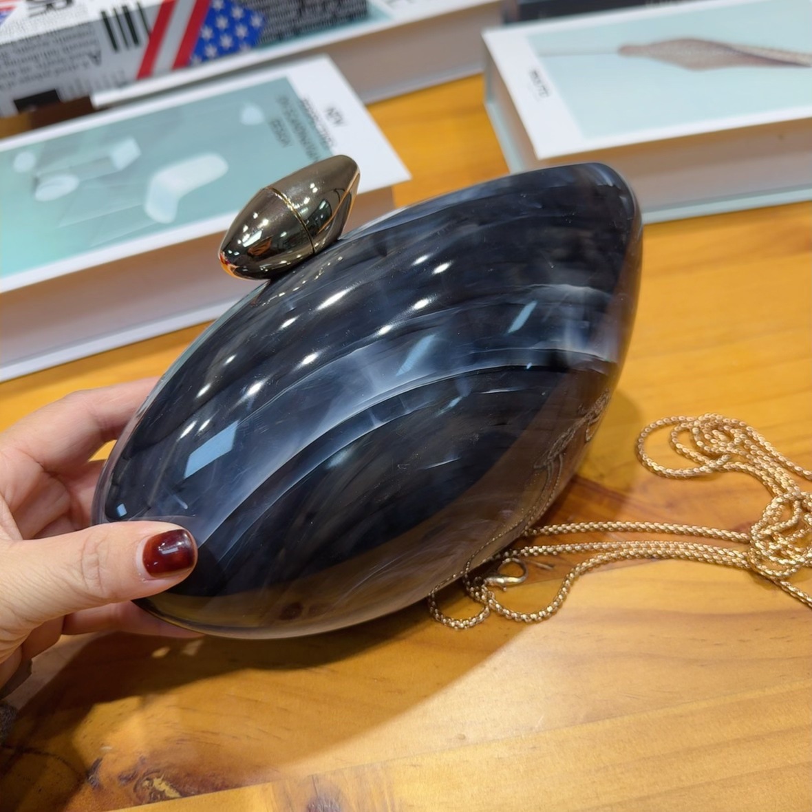 2025 nueva bolsa de cena de lujo transfronteriza bolsa de moda de fiesta acrílica bolsa de mano bolsa de boda oval