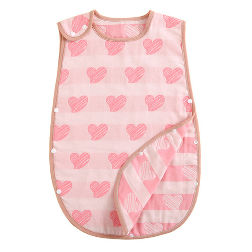 6-layer gauze sleeping bag baby kick-off blanket vest two-piece backless shirt children sleeveless sleeping bag summer thin model