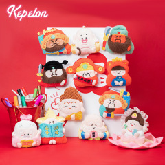 凱佩珑kepelon神々は私を助けてくれた十二人の仙君のぬいぐるみのアイデア冷蔵庫に十二種類のサプライズブラインド袋を貼った