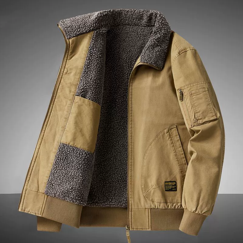 Warm colored soft jacket for leisure, 2024 years
