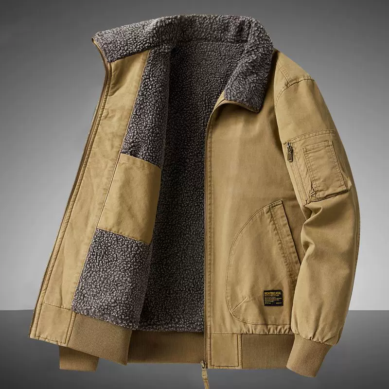 Warm colored soft jacket for leisure, 2024 years