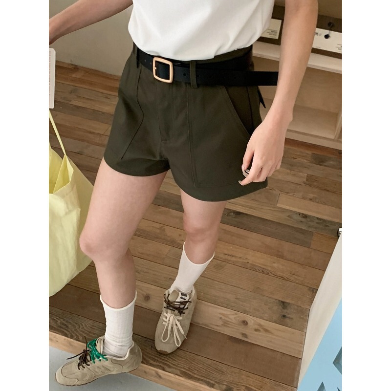 3Th Morning Long Leg Proportion Vintage High Waist Wide Leg A-Line Pocket Cargo Shorts Zy4159 3Th Morning Long Leg Proportion Vintage High Waist Wide Leg A-Line Pocket Cargo Shorts Zy4159