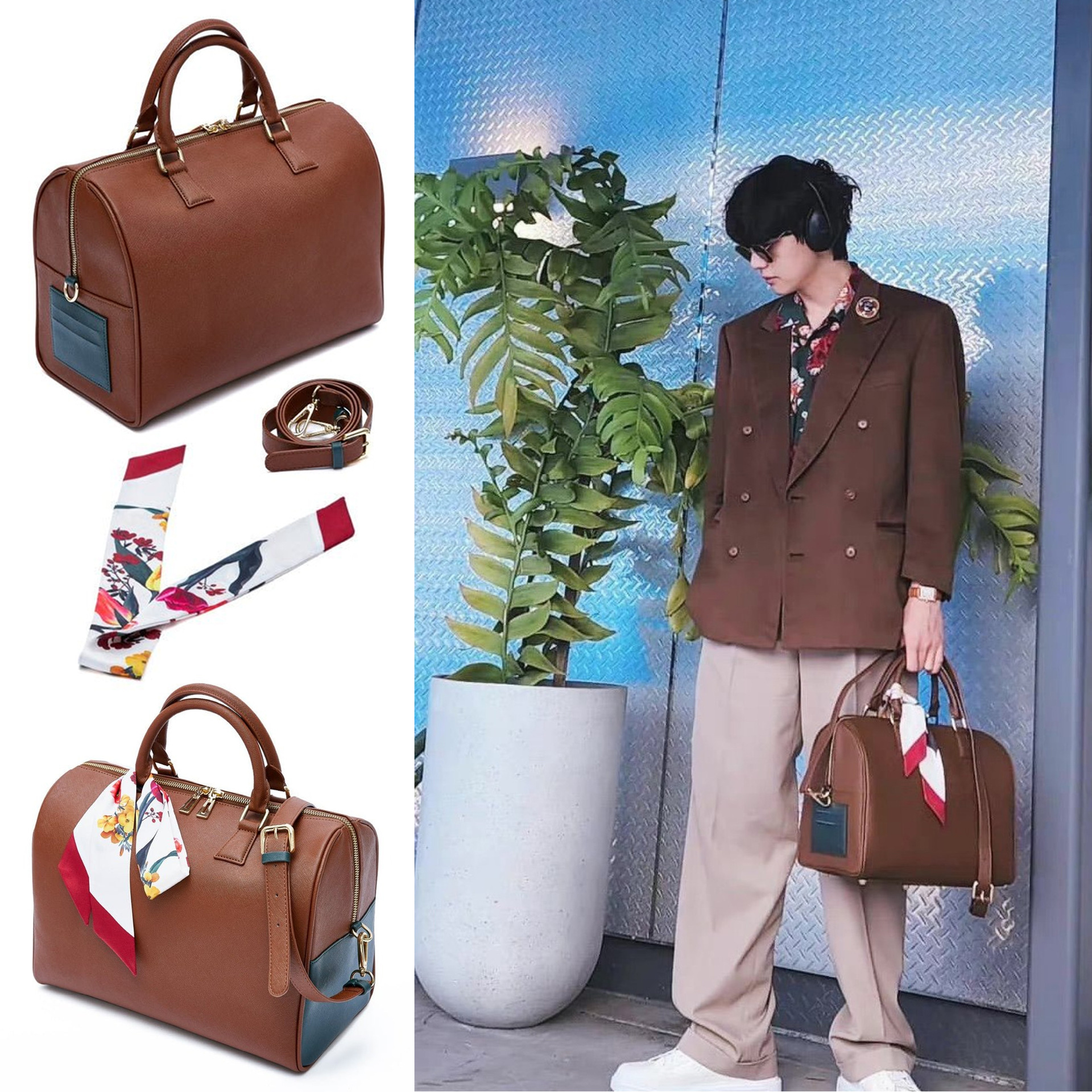 BTS Boston Bag - Celebrity Style Unisex Crossbody Handbag, Large Capacity Commuter & Travel Bag