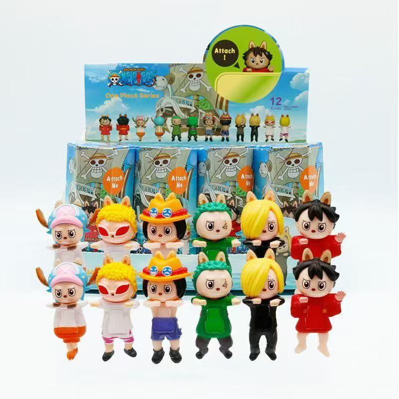 Figura Sorpresa en Caja Ciega, Empaquetada Individualmente, Decoración para Coche, Juguete Moderno para Escritorio, Muñeco de Gato en Caja Ciega, Soporte para Teléfono.