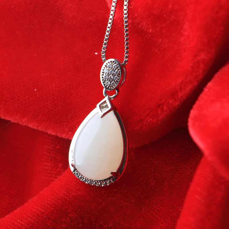 和田白玉吊坠0022