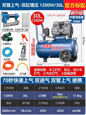 Air Compressor Compressor 220V Small Air - 30lf30-straight-nail-gundust-blowing-and-inflating-set