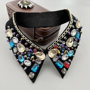 Autumn and winter new fake collar on the market after the end of the work nail beads exquisite Joker fashion flow factory direct professional production