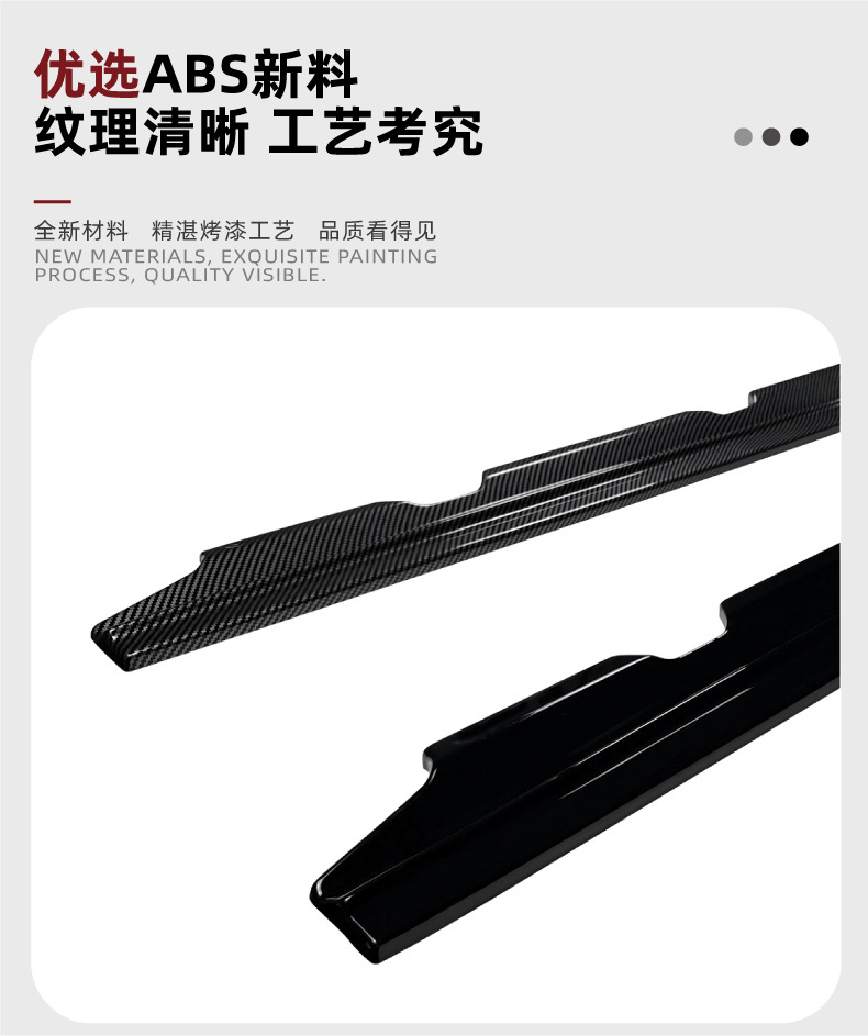 Suitable for Skoda Superb B8 2015-22 side skirt spoiler small exterior trim cross-border modification