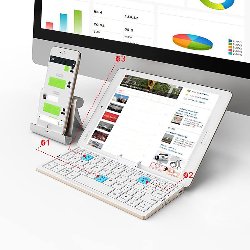 JOMA plegable Bluetooth mini teclado teléfono móvil portátil tableta teclado plegable universal