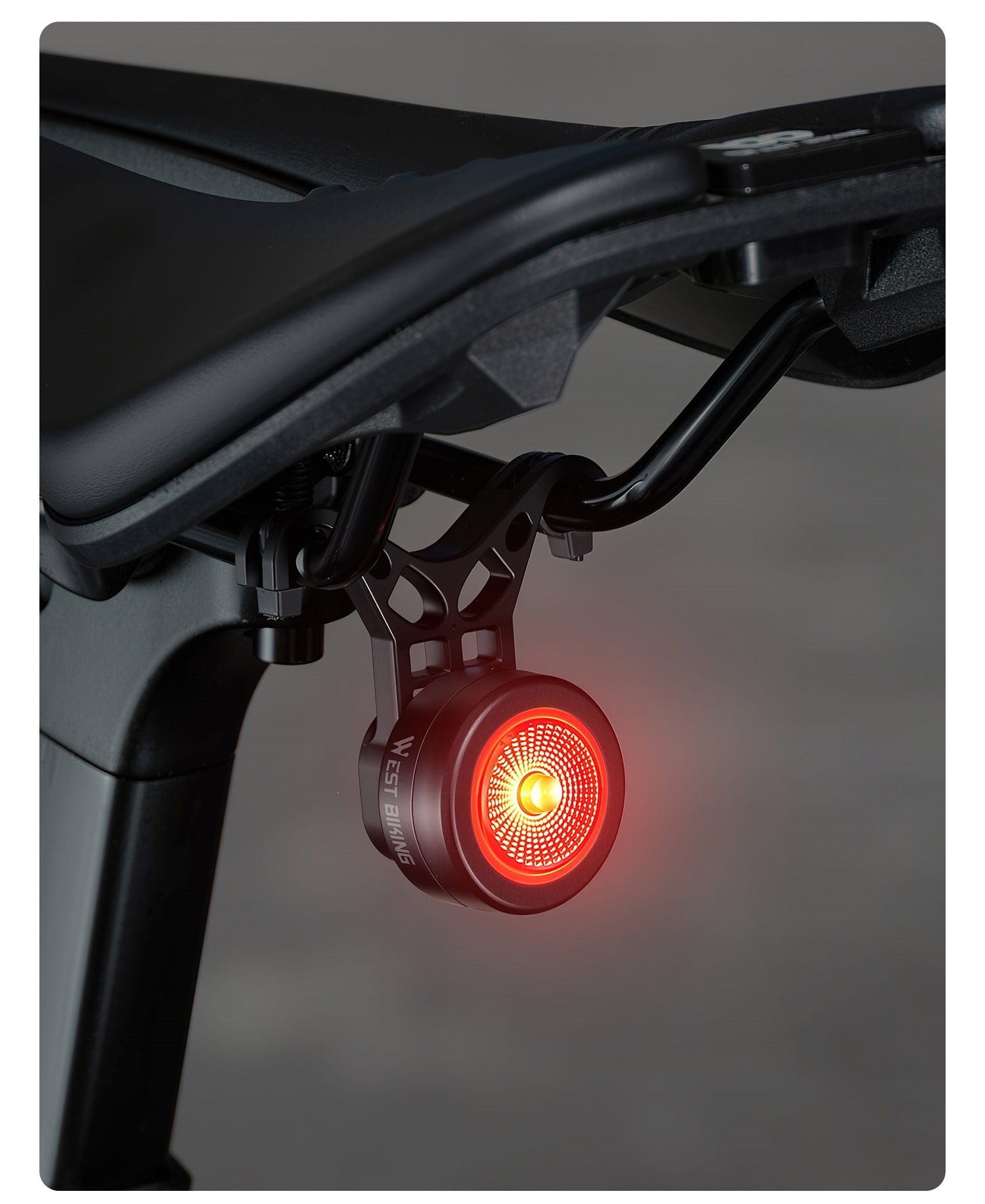 Suitable for West Rider bicycle tail lights, night riding lights, mountain bikes, road bikes, intelligent sensor brake lights, cycling tail lights