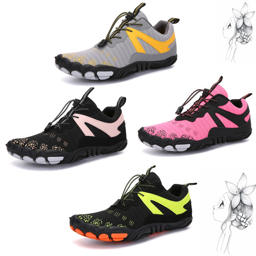 Cross-border outdoor river tracing shoes for men and women, beach shoes, non-slip amphibious wading shoes, breathable swimming shoes, men's hiking shoes