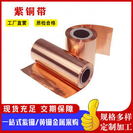 T2紫铜带红铜带紫铜皮0.05-3mm厚T2紫铜带 紫铜皮 紫铜箔紫铜带