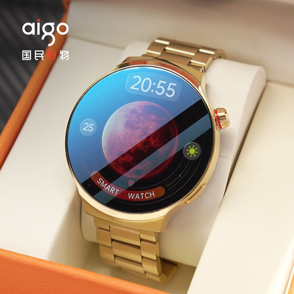 Aigo Patriot V8 Gold Edition reloj inteligente HD pantalla grande Bluetooth teléfono de negocios reloj