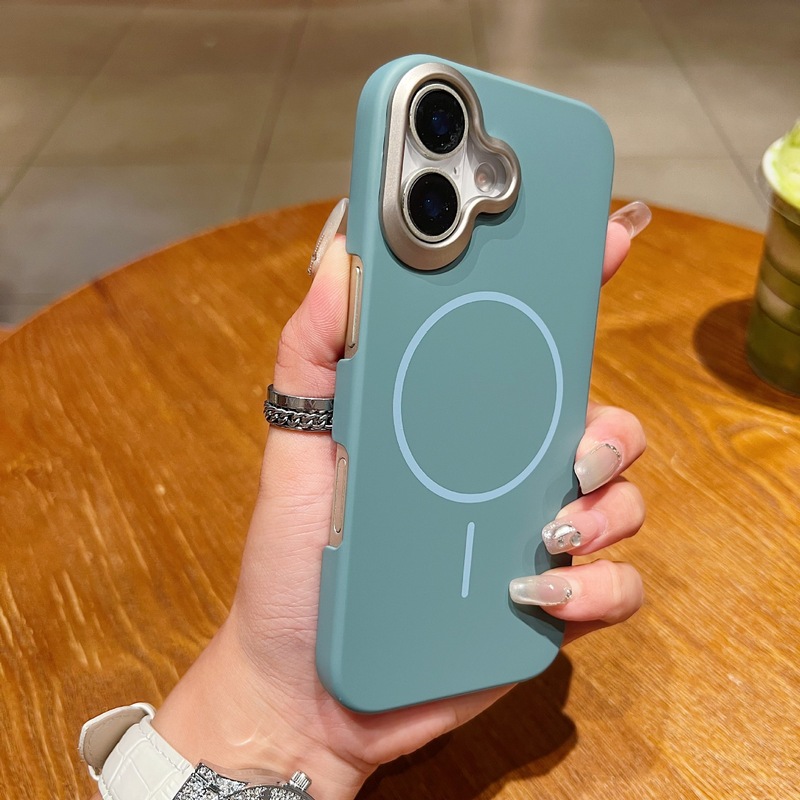 适用苹果17promax金甲PC细圈磁吸手机壳iphone16超薄散热15防摔壳|undefined