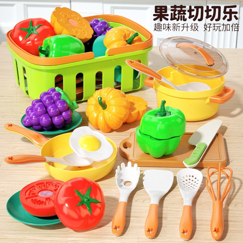 [Factory Wholesale] Children's Toy Plastic Simulation Fruit Knife - Baby Pretend Play Kitchen Fruit Cutting Toy