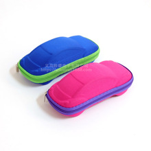 儿童眼镜盒小孩文具收纳盒拉链小车眼镜盒卡通小汽车宝宝太阳镜盒