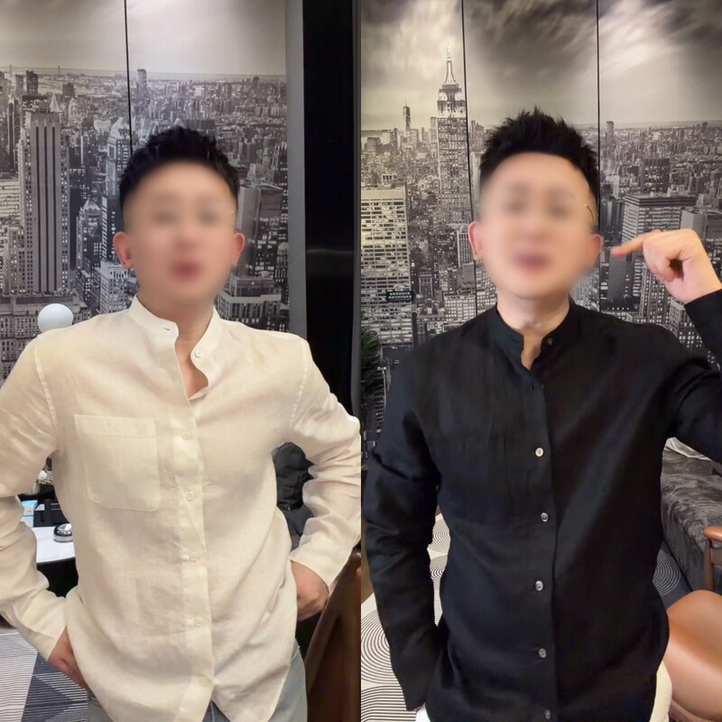 High-Quality Men's Fashionable Versatile Trendy Comfortable Long-Sleeve Shirt with a Light Luxury and High-End Feel, Suitable for Daily Business Style with a Sense of Design