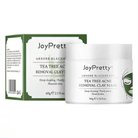 Joypretty маска с Чайным Деревом грязевая очистка пор от черных точек прыщей гладкая нежная мышечная маска с зеленым чаем грязевая