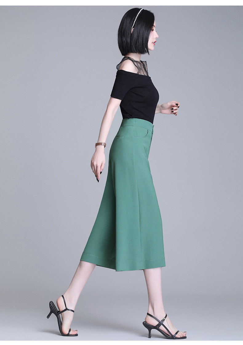 summer nine-point wide leg pants  NSYY39757